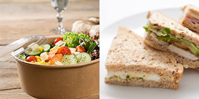 1 Gluten and Wheat Free Individual Sandwich / Salad