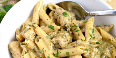 Chicken Pesto Pasta Pot