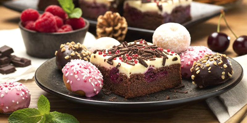 Donut Baubles & Black Forest Brownies