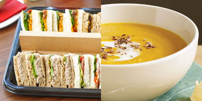 Festive Sandwich & Hot Soup Combo