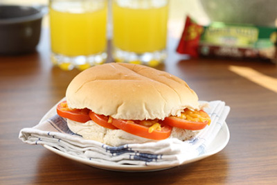 Hot Vegan Cheese and Tomato Barm