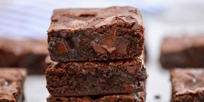 Individual Salted Caramel Brownie