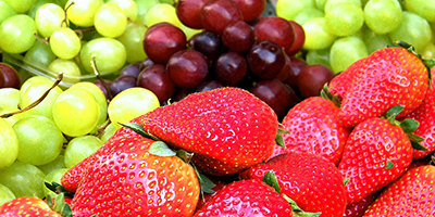 Individual Strawberry and Grape Pots