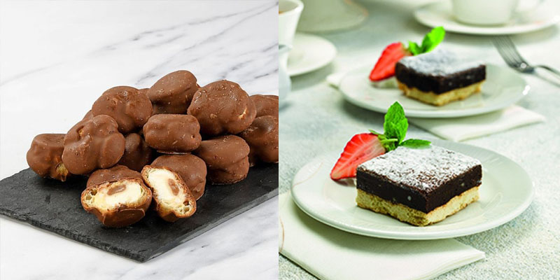 Mince Pie Brownies & Salted Caramel Profiteroles