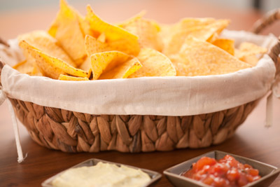 Tortilla Chips (Nachos) with Dips