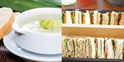 Vegan Sandwich & Hot Soup Combo