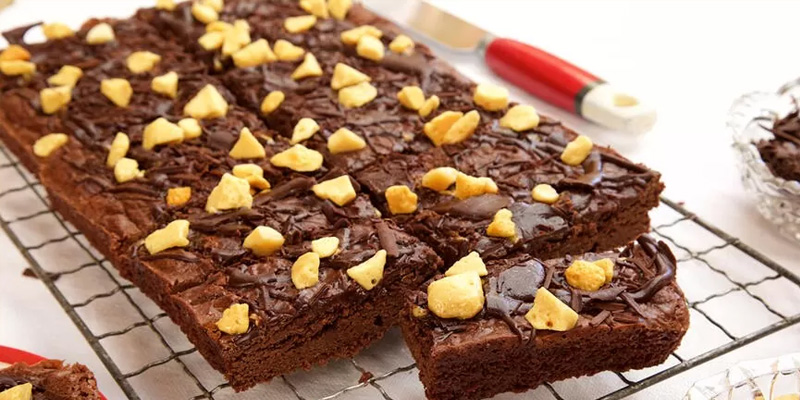 Vegan + GF Cinder Toffee Brownie